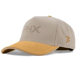 BRANDED BILLS- City Wide Phoenix Curved 5 Panel Corduroy Hat WHEAT